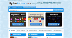 Desktop Screenshot of freeminigames.org
