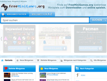 Tablet Screenshot of freeminigames.org